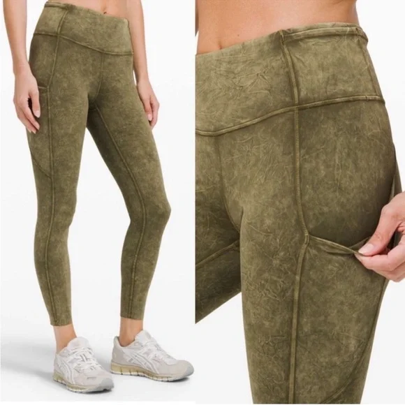 Lululemon Fast and Free High Rise Tight 25” Ice Dye Leggings Women’s Size 8 - Picture 6 of 6